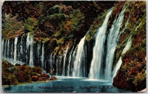 1915 Mosbrae Falls California Shasta Route S.P.R.R. Waterfalls Posted Postcard