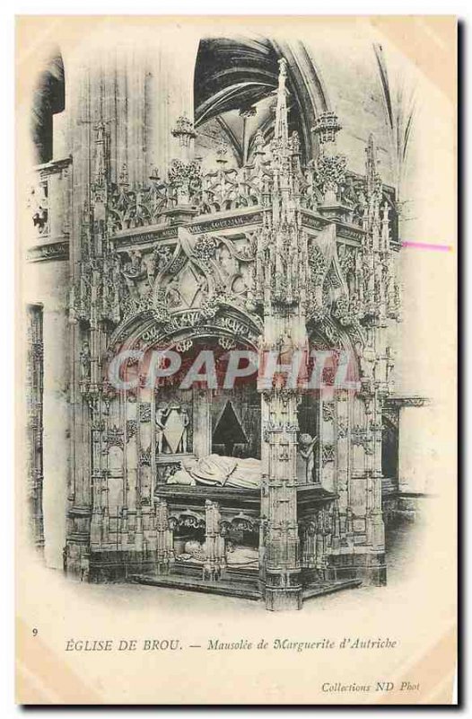 Old Postcard Brou Church Mausoleum of Margaret of Austria