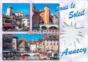 Modern Postcard Under the Sun Annecy Haute Savoie France Le Chateau and the C...