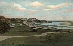 Kennebunkport Maine ME River Road c1910 Vintage Postcard