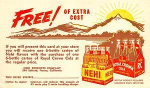 Nehi, Royal Crown Cola Advertising Unused 