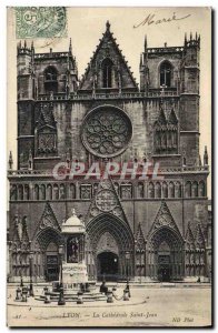 Old Postcard Lyon Saint Jean Cathedral