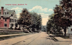 Postcard Congress Street in Bradford, Pennsylvania~130995