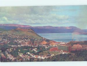 Unused Pre-1980 AERIAL VIEW OF TOWN Corner Brook Newfoundland NL F8485