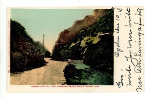 UT - Ogden Canyon. Showing Ogden Water Supply Pipe
