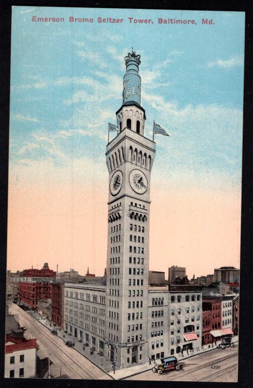 Maryland BALTIMORE Emerson Bromo Seltzer Tower Pub The Chester Co. - DB