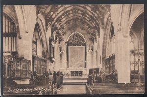 Somerset Postcard - Interior of St Mary's Church, Bridgwater  RS19351