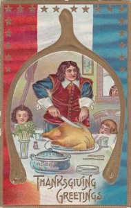 Thanksgiving Turkey Being Carved