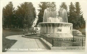Oregon Salem Waite Fountain #9 RPPC Photo Postcard Andrews 22-3649 