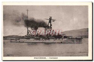 Old Postcard Boat War Provence Breastplate