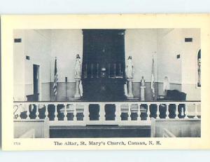 Unused Pre-1952 CHURCH SCENE Canaan New Hampshire NH A6501