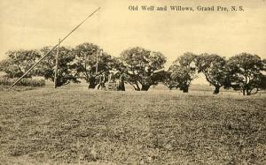 Canada - Nova Scotia, Grand Pre. Old Well and Willows