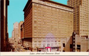 Baker Hotel & Commerce Street Dallas Texas TX c1972 Postcard D76