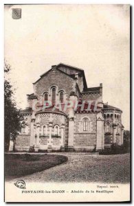 Old Postcard Fontaine les Dijon apse of the Basilica