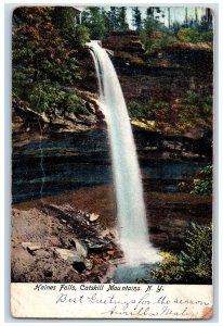 1906 Haines Falls View High Fall Rocks Catskill Mountains New York NY Postcard 