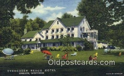 Evergreen Beach Hotel, Ephraim, WI, USA Motel Hotel Unused 