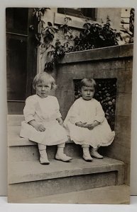 RPPC Adorable Children Photo Possible Rossville NY area Postcard B14