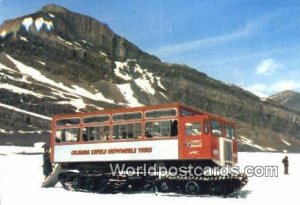 Snowmobile, Columbia Icefield Alberta Canada Writing On Back 