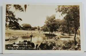 TX New Braunfels Texas Ulbright Summer Resort  RPPC Real Photo Postcard O12