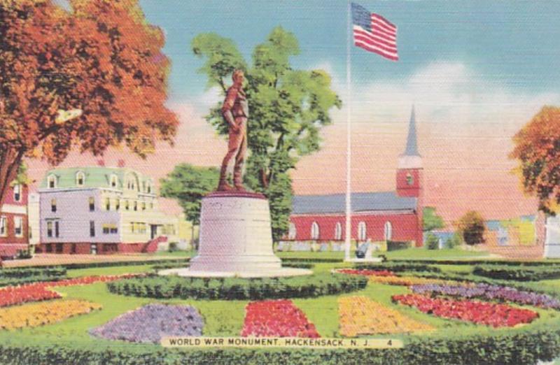 New Jersey Hackensack World War Monument