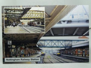 Nottingham Railway Station 2019 & 1906 Souvenir Postcard