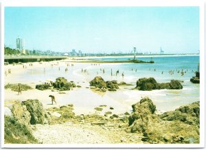 VINTAGE POSTCARD CONTINENTAL SIZE HUMEWOOD BEACH PORT ELIZABETH SOUTH AFRICA