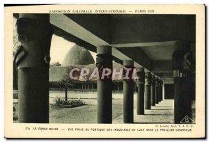 Old Postcard From Paris Exposition Coloniale Internationale 1931 Belgian Cong...