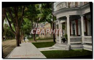 Old Postcard From Residences On North Street Milton Pa