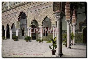 Old Postcard Sevilla Alcazar Patio de las Donzellas