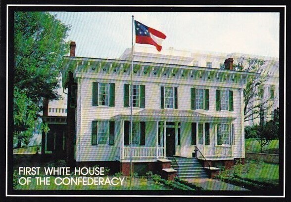 First White House Of The Confederacy 1840 Montgomery Alabama