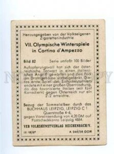 166954 VII Olympic ICE-HOCKEY Italy Austria CIGARETTE card