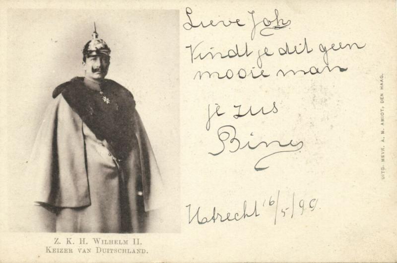 germany, Emperor WILHELM II, Uniform, Spike Helmet (1899) Postcard