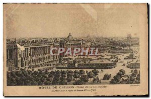Old Postcard Hotel De Crillon Place De La Concorde Place in the reign of Loui...