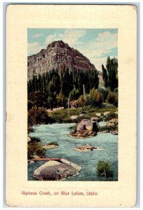 1910 Alpheus Creek Scenic Grove Formed Stone Blue Lakes Idaho ID Posted Postcard 