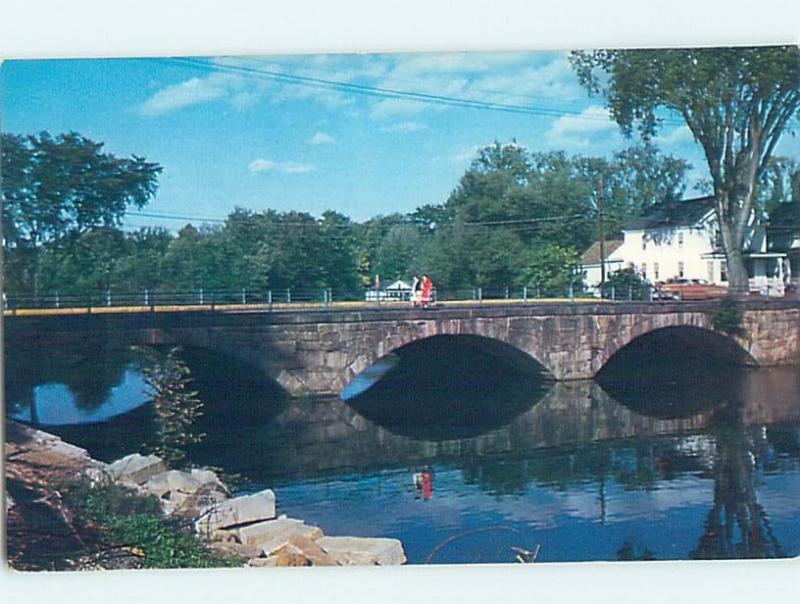 Unused Pre-1980 BRIDGE SCENE Rochester New Hampshire NH H7663