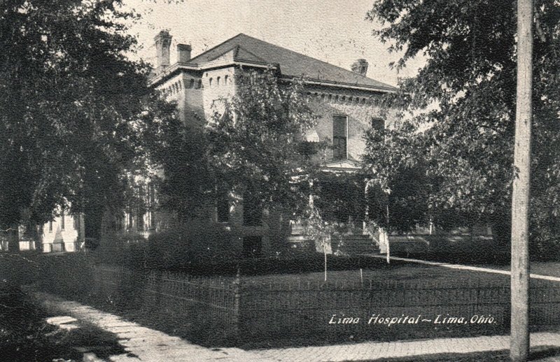 Vintage Postcard 1907 Lima Capitol Government Office Building Lima Ohio OH