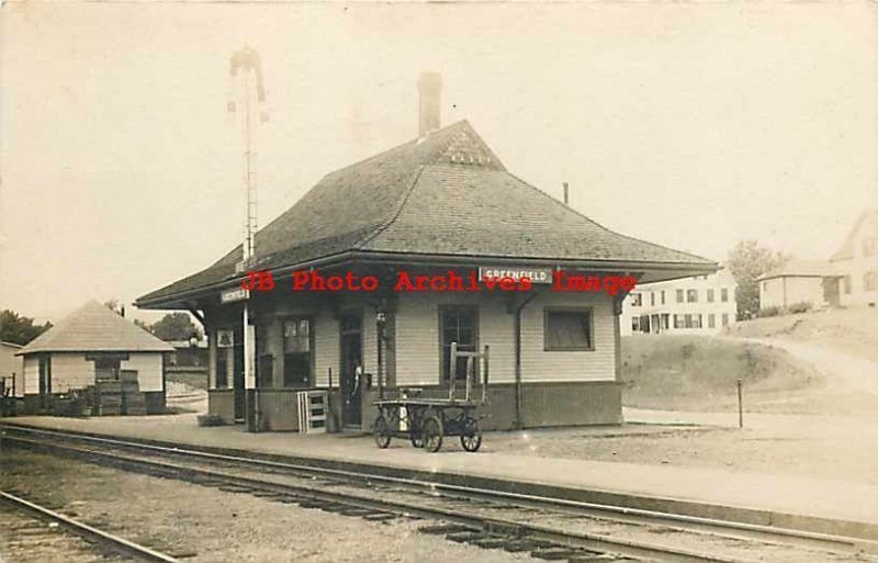 Depot, New Hampshire, Greenfield, RPPC, Boston & Maine Railroad Station