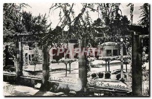 Old Postcard Aix les Bains Park Pergola and Sources