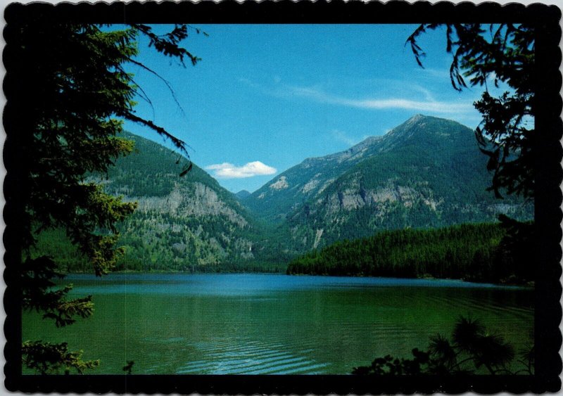 Holland Lake, Swan Mountain Range Montana Postcard