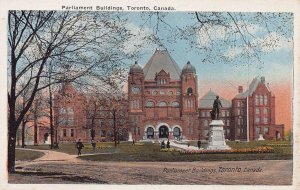 Parliament Buildings, Toronto, Canada, Early Postcard, Unused