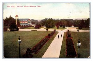 Plaza At Soldier's Home Dayton Ohio OH 1910 DB Postcard I18