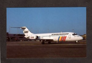 SAS Scandinavian Plane Airplane McDonnell Douglas DC 9-21 Zurich Switzerland PC