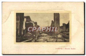 Postcard Ancient Pompeii Strada Stabia