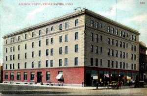 Iowa Cedar Rapids The Allison Motel 1913
