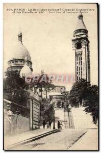 Paris Old Postcard Basilique du Sacre Coeur in Montmartre