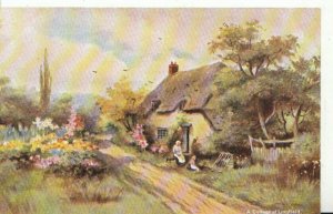 Surrey Postcard - A Cottage at Lingfield - Ref 4346A