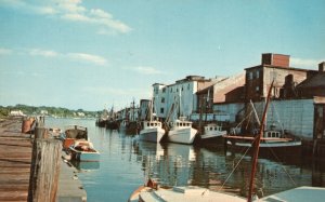 Vintage Postcard Portland Waterfront Very Active Support When Ships Of All Types