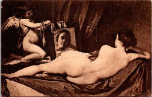 Painting Nude Topless Venus and Cupid By Velazquez