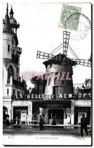 Old Postcard Moulin Rouge paris Belle of New York