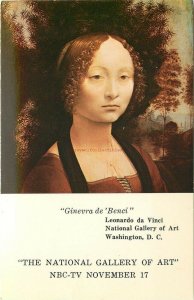 Advertising Postcard, Reproduction of Genevra de Vinci Painting